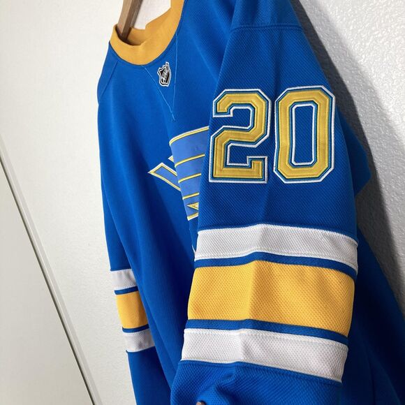 St Louis Blues Jersey Mens 50 NHL Alexander Steen 20 2017 Winter Classic Reebok - Picture 11 of 16